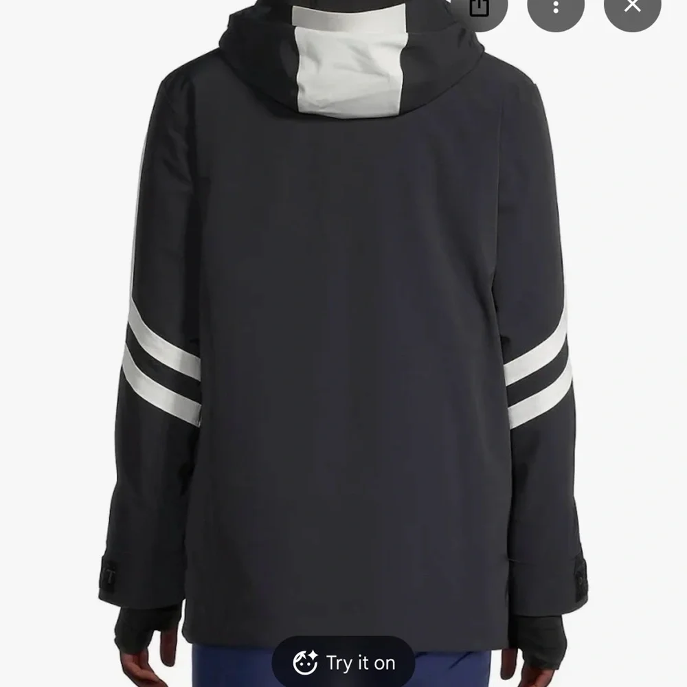 Perfect Moment Black and White Chevron Ski Jacket - Picture 2 of 16